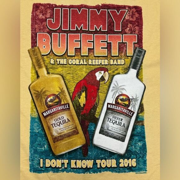 Jimmy Buffet & The Coral Reefer Band 2016 I Don’t Know Tour Shirt - Picture 5 of 10